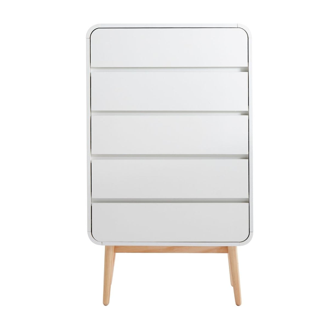 White Modern Retro Tallboy