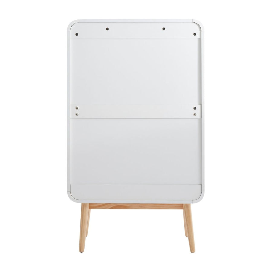 White Modern Retro Tallboy