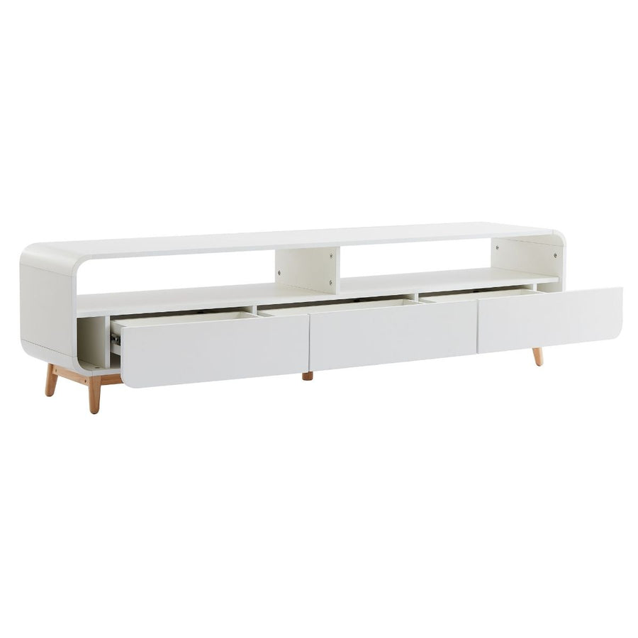 White Entertainment Unit - 180CM