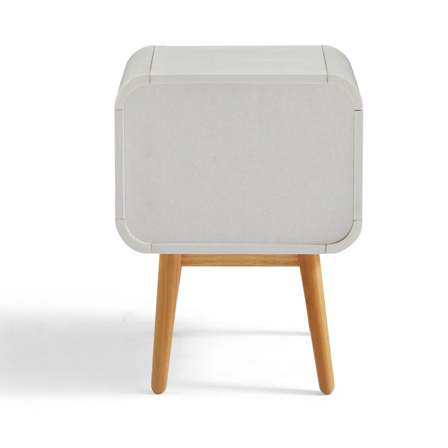 White Modern Retro Night Stand