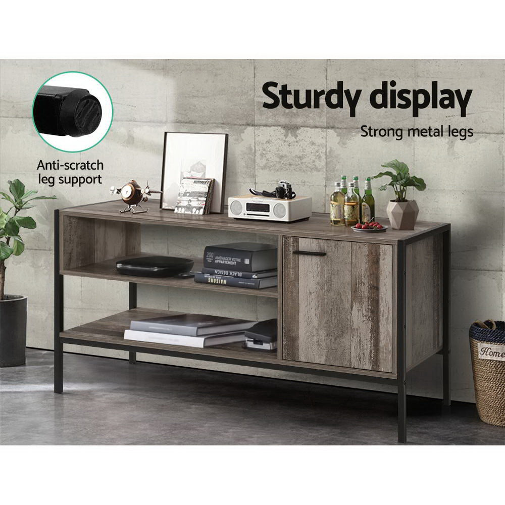 Entertainment Unit Wooden Industrial Rustic - 124cm