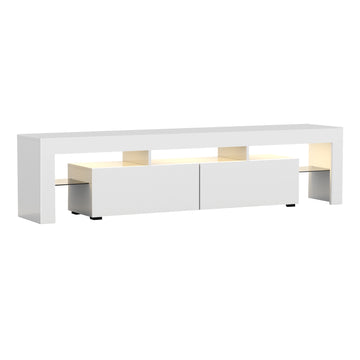 189cm RGB LED TV Stand Cabinet Entertainment Unit Gloss White