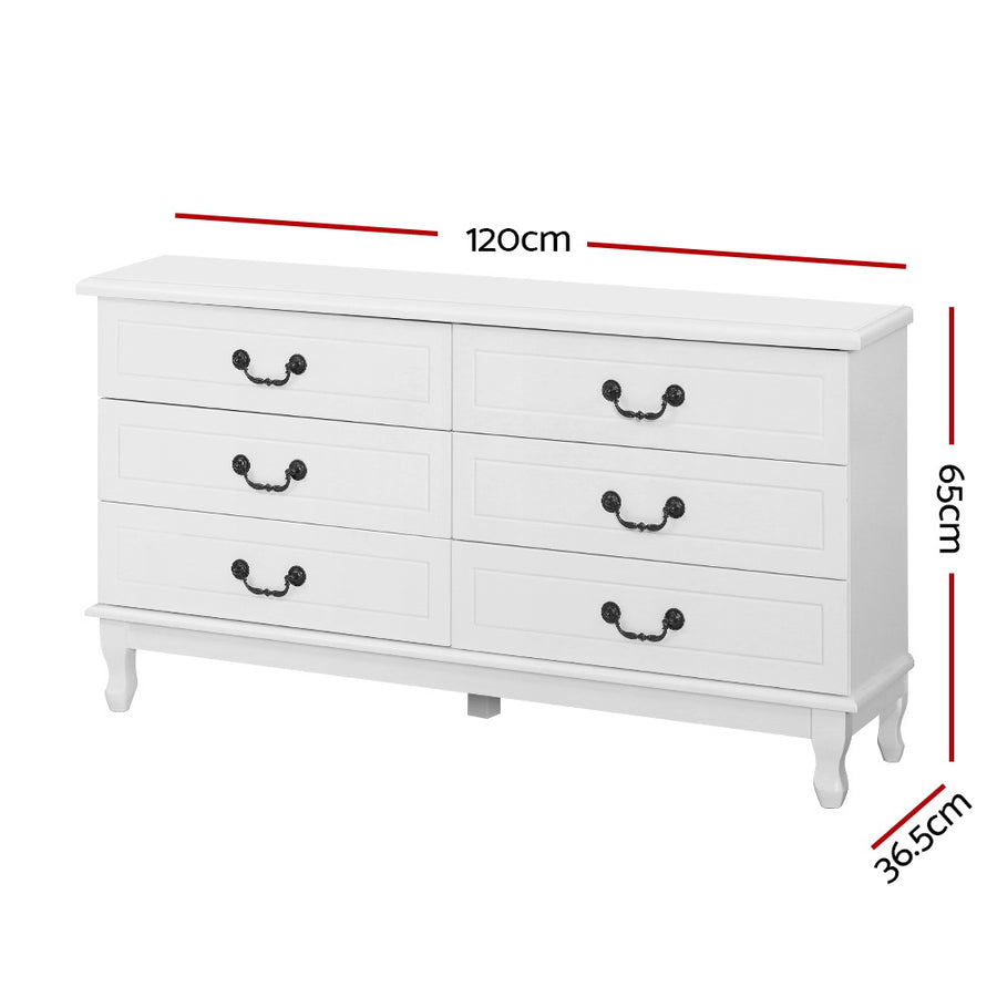 White Chest of Drawers Dresser Table