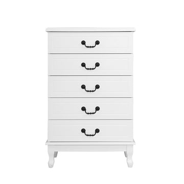 White Chest of Drawers Tallboy Dresser Table