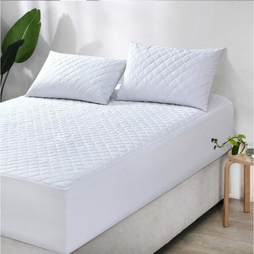 100% Cotton Quilted Fully Fitted 50cm Deep Double Size Waterproof Mattress Protector