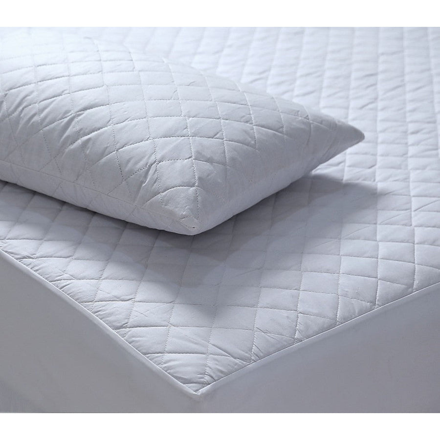 100% Cotton Quilted Fully Fitted 50cm Deep Queen Size Waterproof Mattress Protector