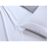 100% Egyptian Cotton Vintage Washed 500TC White King Bed Sheets Set