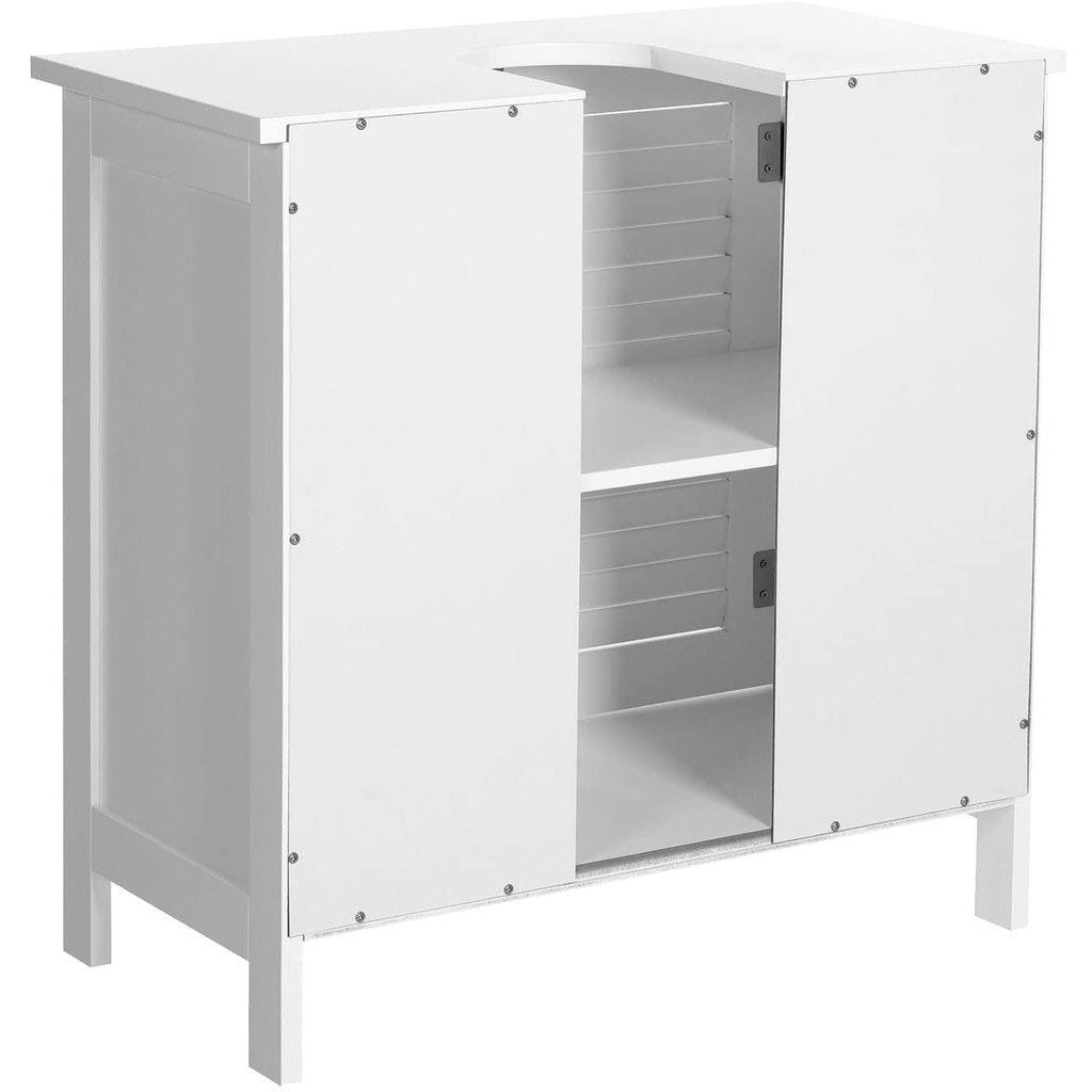 Under Sink Cabinet with 2 Doors White BBC05WT