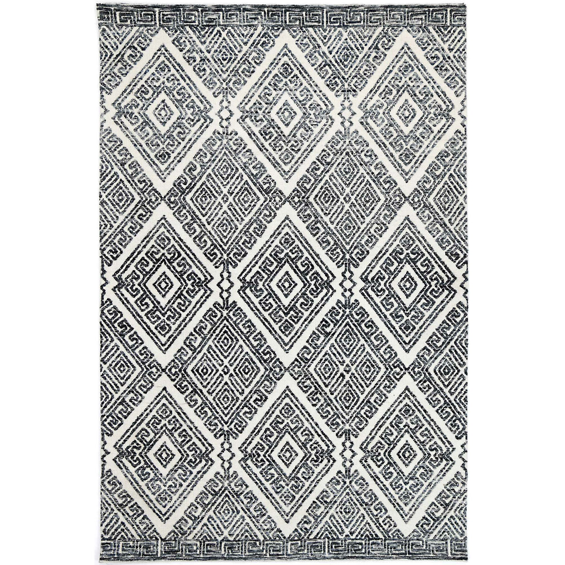 Alayah Diamond Anthracite Rug 160x230 cm