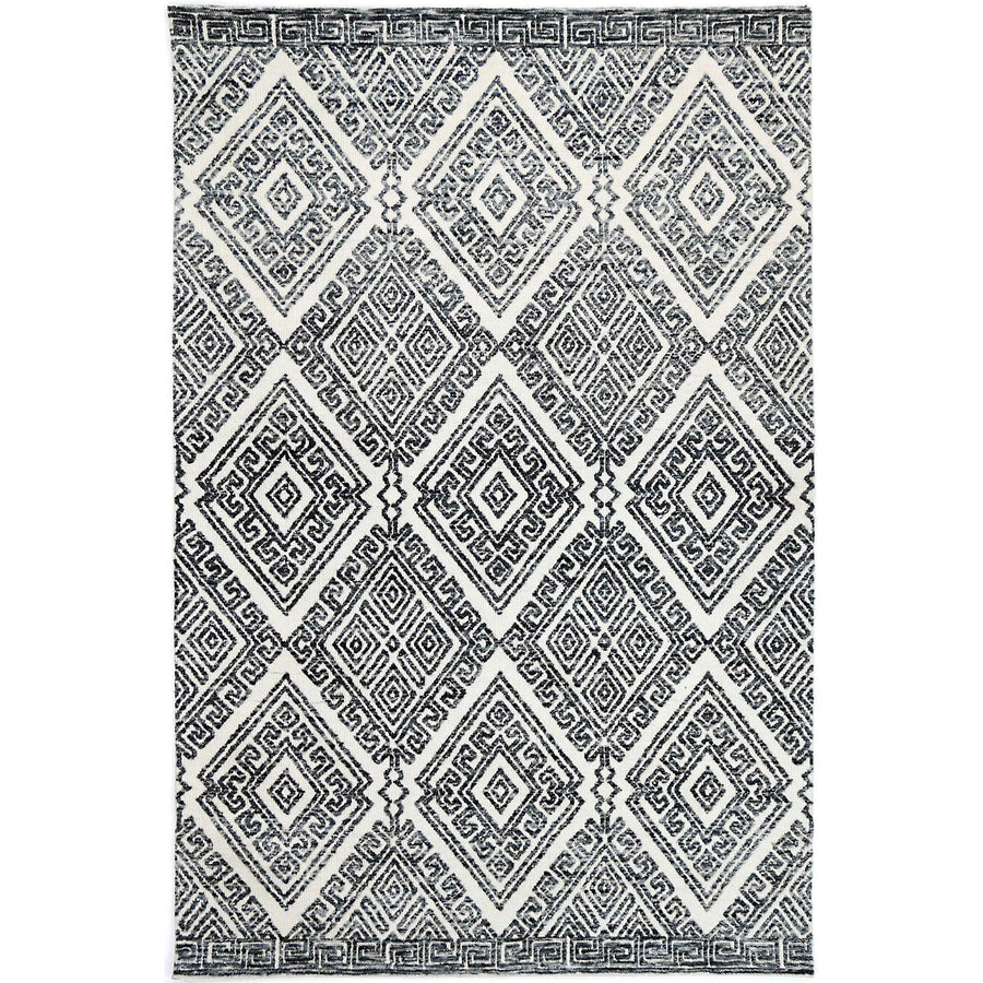 Alayah Diamond Anthracite Rug 160x230 cm