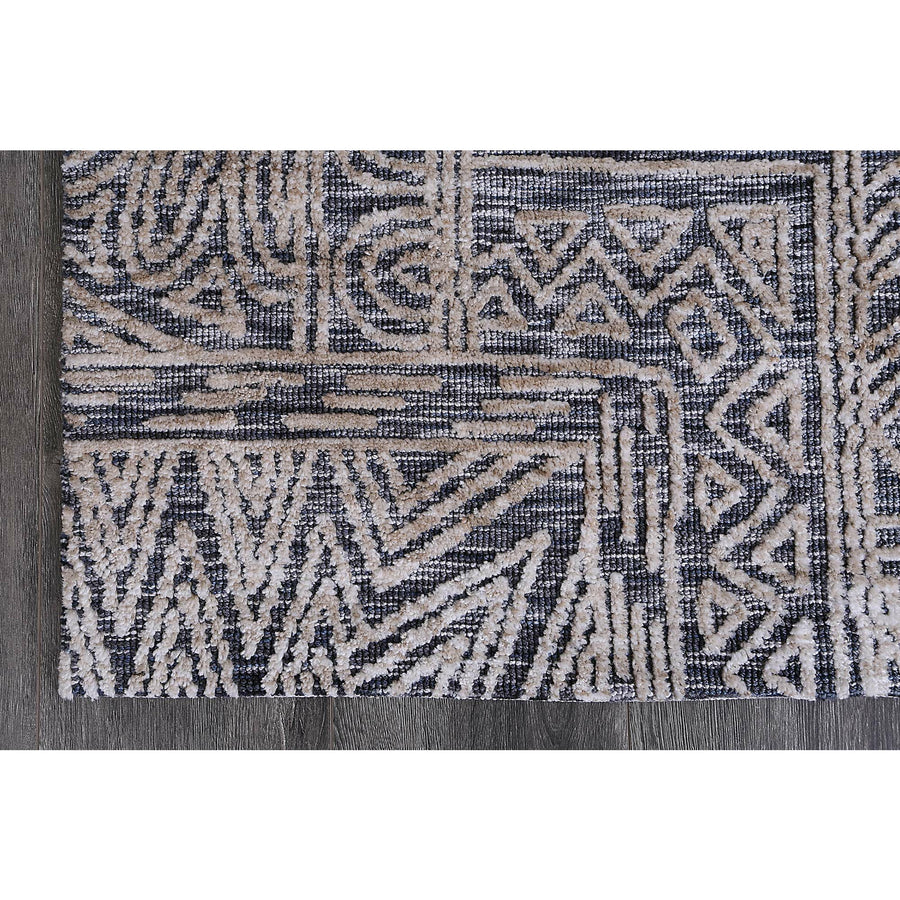 Alayah Anthacite Flower Rug 200x290 cm