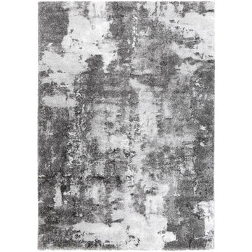 Yuzil White Grey Abstract Rug 120x170cm