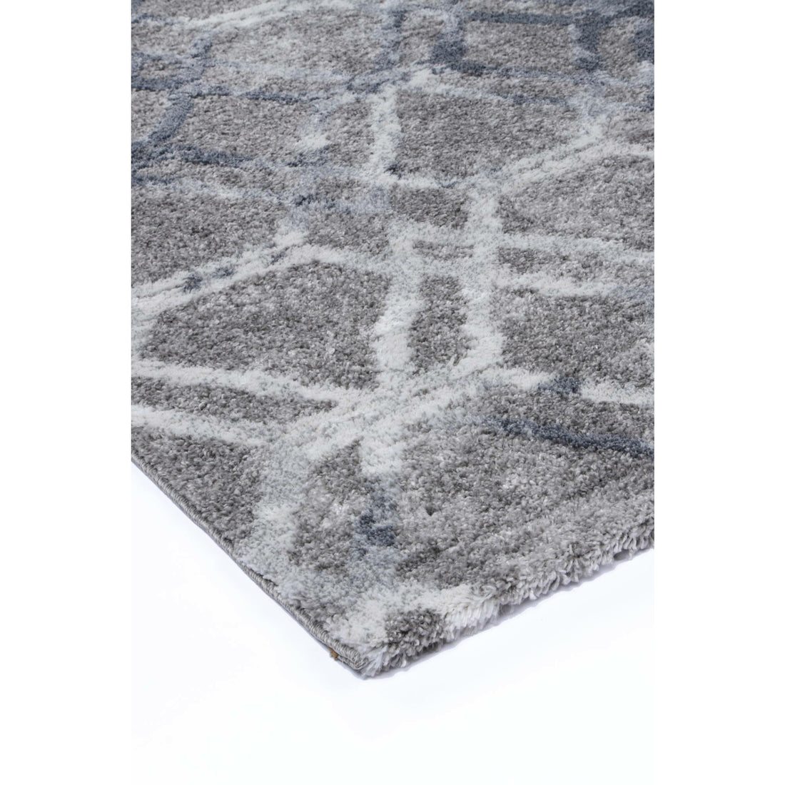 Yuzil Blue Lattice Rug 120x170cm