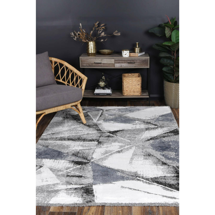 Yuzil Multi Triangle Abstract Rug 160x230cm