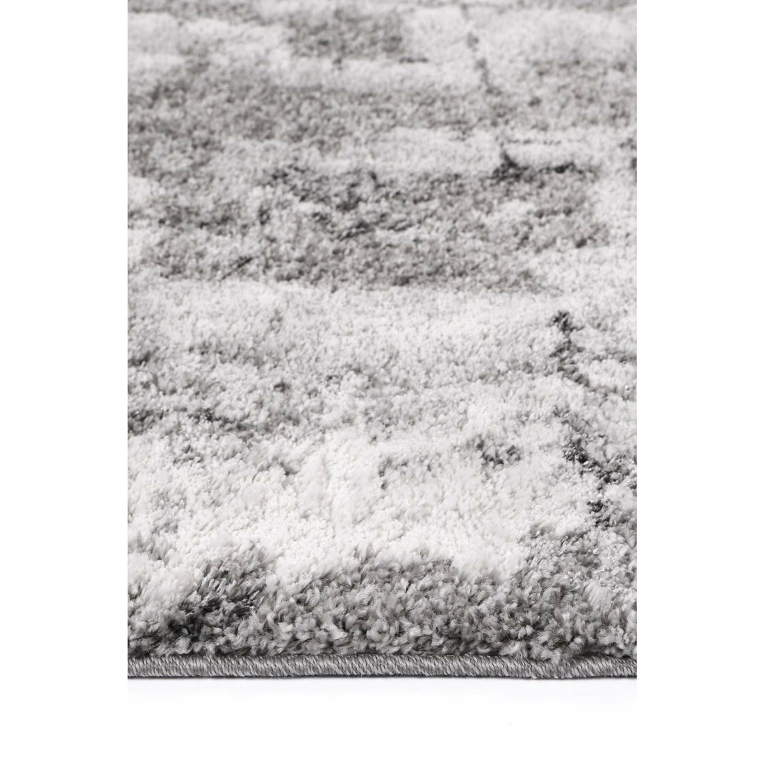 Yuzil Dark Grey Transitional Floral Rug 160x230cm