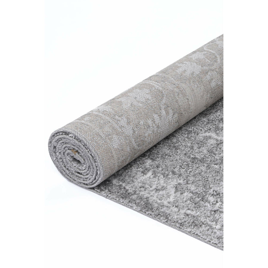 Yuzil Grey Floral Rug 200x290cm