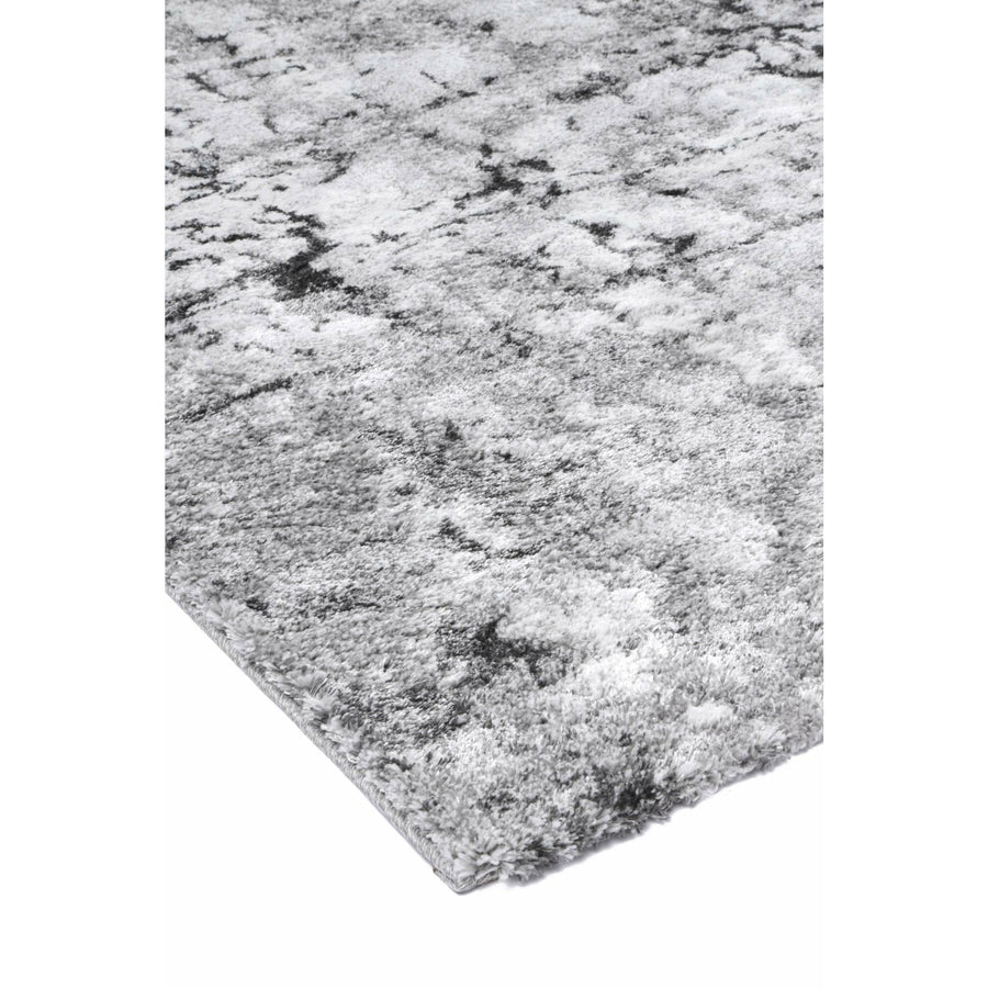 Yuzil Dark Grey Transitional Floral Rug 200x290cm