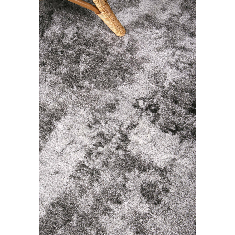 Yuzil White Grey Abstract Rug 240x330cm