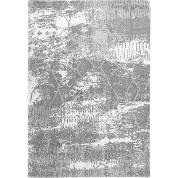 Yuzil Grey Abstract Rug 280x380cm