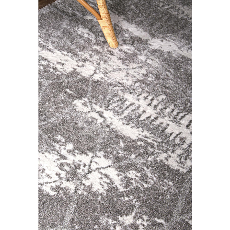 Yuzil Grey Abstract Rug 280x380cm