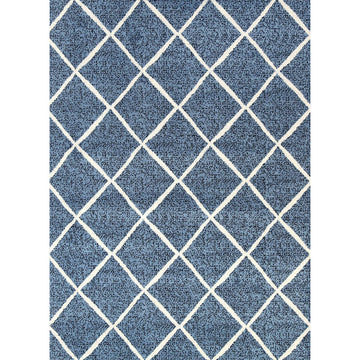 Allure Cross Diamond Blue Cream Rug 240x330 cm