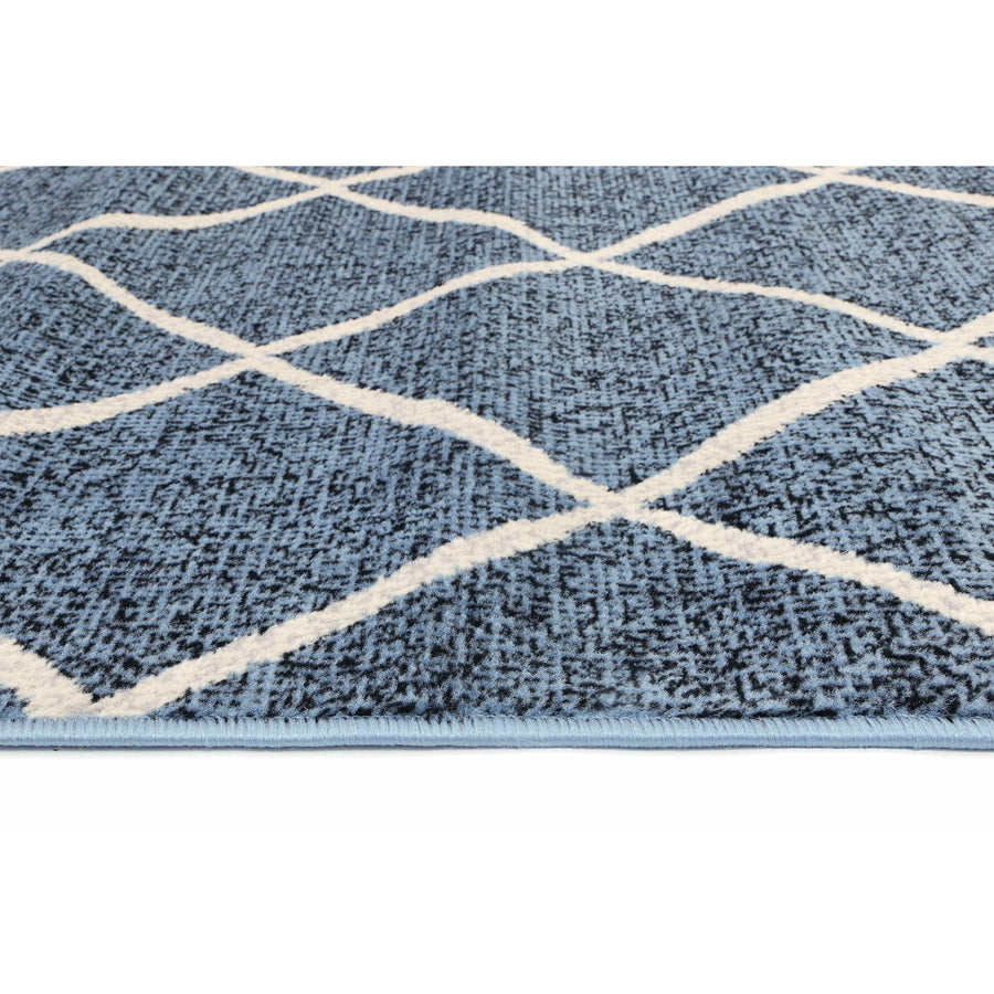 Allure Cross Diamond Blue Cream Rug 240x330 cm