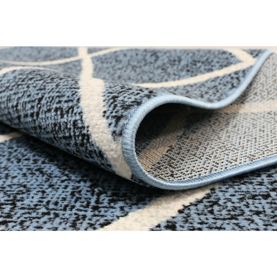 Allure Cross Diamond Blue Cream Rug 240x330 cm