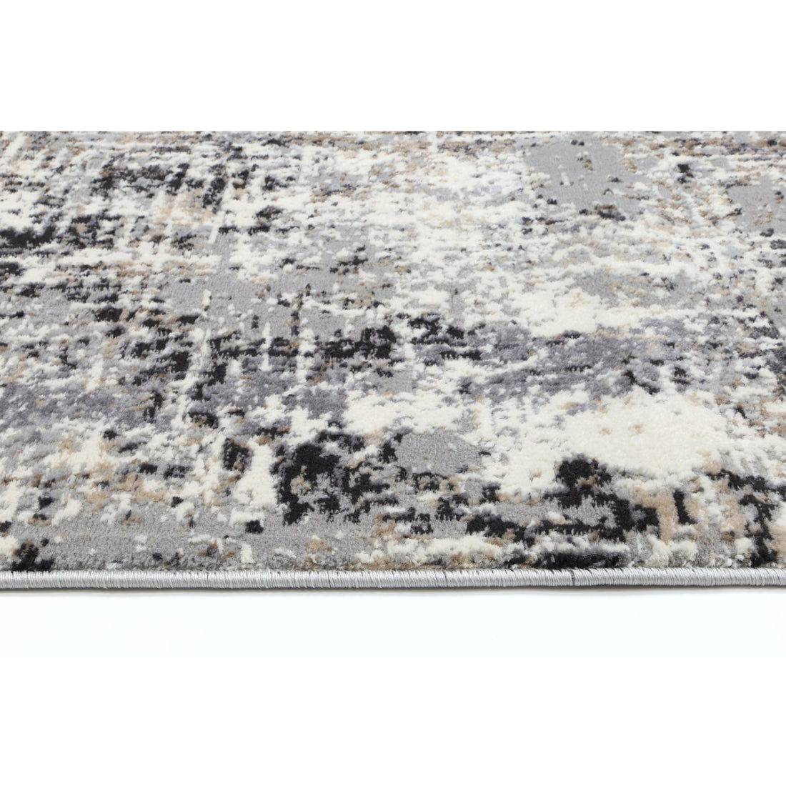 Amelia Grey Modern Rug 80x300 cm