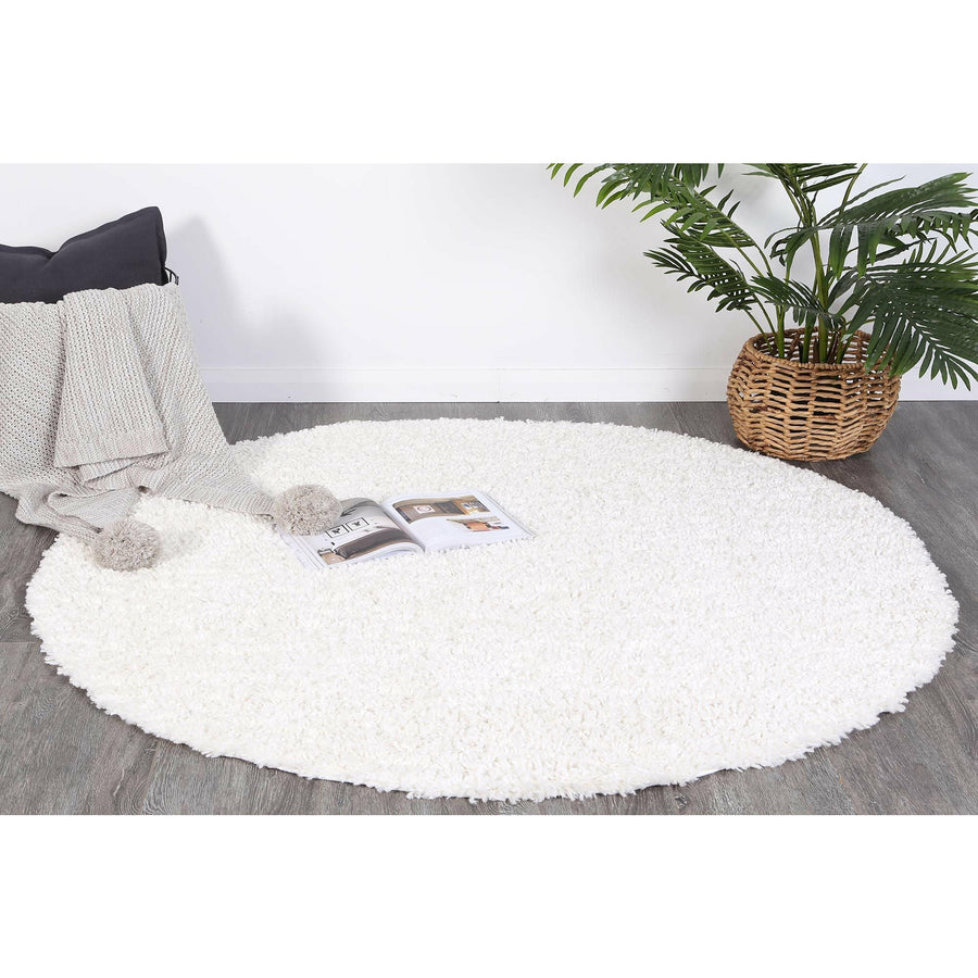 Alpine Shaggy Cream Rug 160x160 cm Round