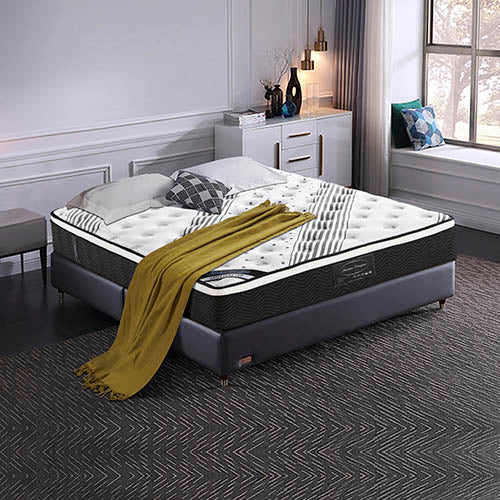 Pocket Spring Coil Mattress Euro Top (Medium Weight) 33cm Thick - Queen