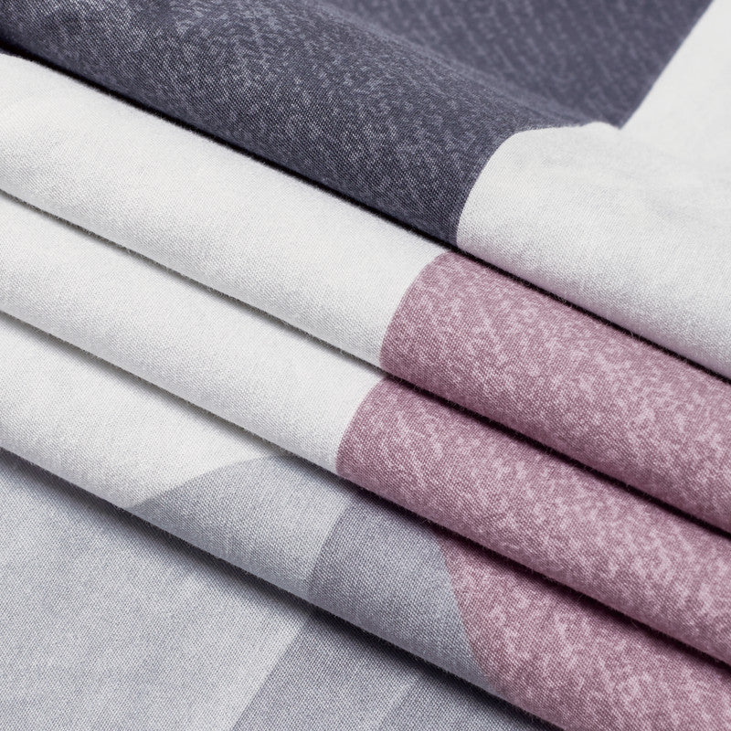 100% cotton reversible quilt cover set-queen size