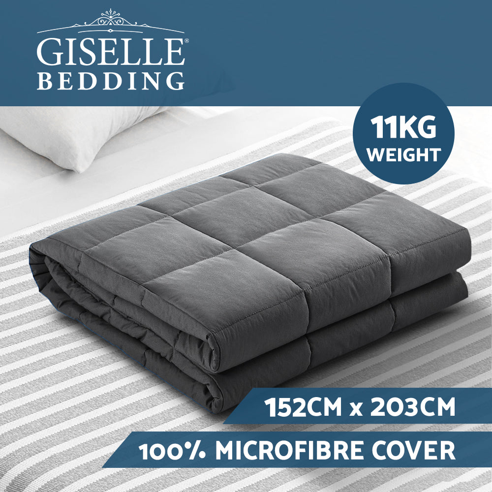 Weighted Blanket 11KG Heavy Gravity Blankets - Washable